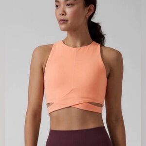 Athleta Conscious Cut Out Crop Tank Top